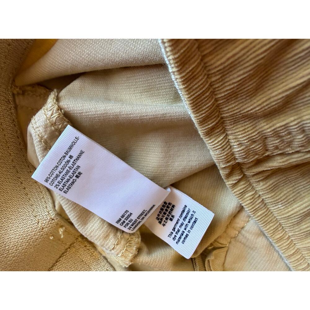 Rare Free People Gold We The Free Tie Dye Super Flare Pull On Corduroy Jeans 32 - Picture 4 of 12
